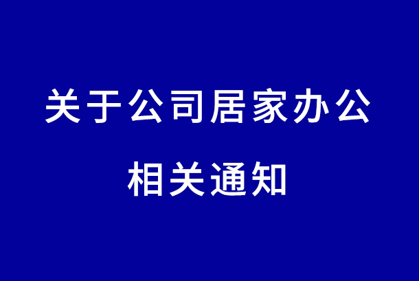 关于公司居家办公的相关通知